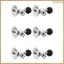 Bóng đèn cao su màu đen 6X Đường kính 21mm Tay lái xe đạp Xe đạp Air Horn Bugle Trumpet