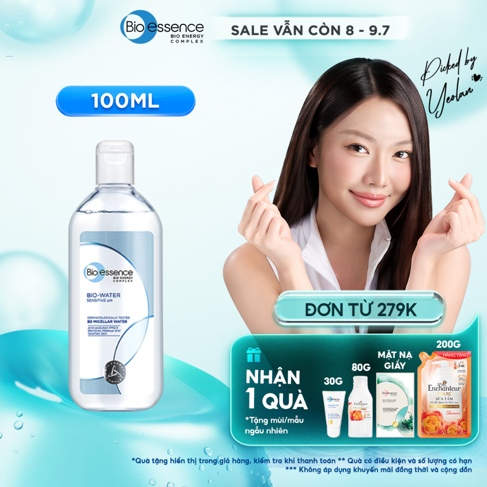 Nước tẩy trang phù hợp da nhạy cảm pm2.5, Bio-Essence Bio-Water 100ml