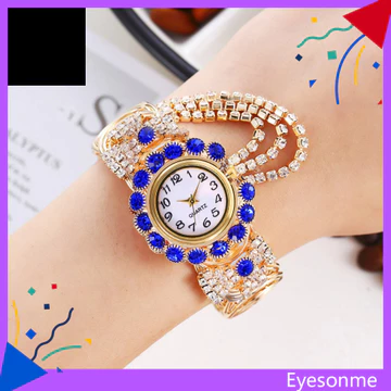 MẮT Nữ Cổ Điển Đồng Hồ Nữ Vòng Tay Đồng Hồ Nữ Kim Cương Giả Vòng Tay Đồng Hồ Có Thể Điều Chỉnh Mặt Tròn Thạch Anh Lắc Tay Đồng Hồ Đeo Trang Sức Thời Trang Và Đầm Trang Trọng Cho Nữ