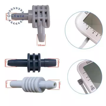 OUKwca 1 Chiếc Kỹ Thuật Số Huyết Áp Theo Dõi Cánh Tay Vòng Tay Đầu Nối Ống Đơn Thay Thế Cho Cánh Tay Đo Đo Đo Huyết Áp Mới