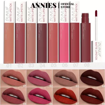 DUUNUF Velvet Lip Glaze Matte Whitening Lipstick Beauty Matte Whitening Lip Mud General Soft Matte Velvet Lipstick Son môi chống dính Cốc chống dính Son bóng