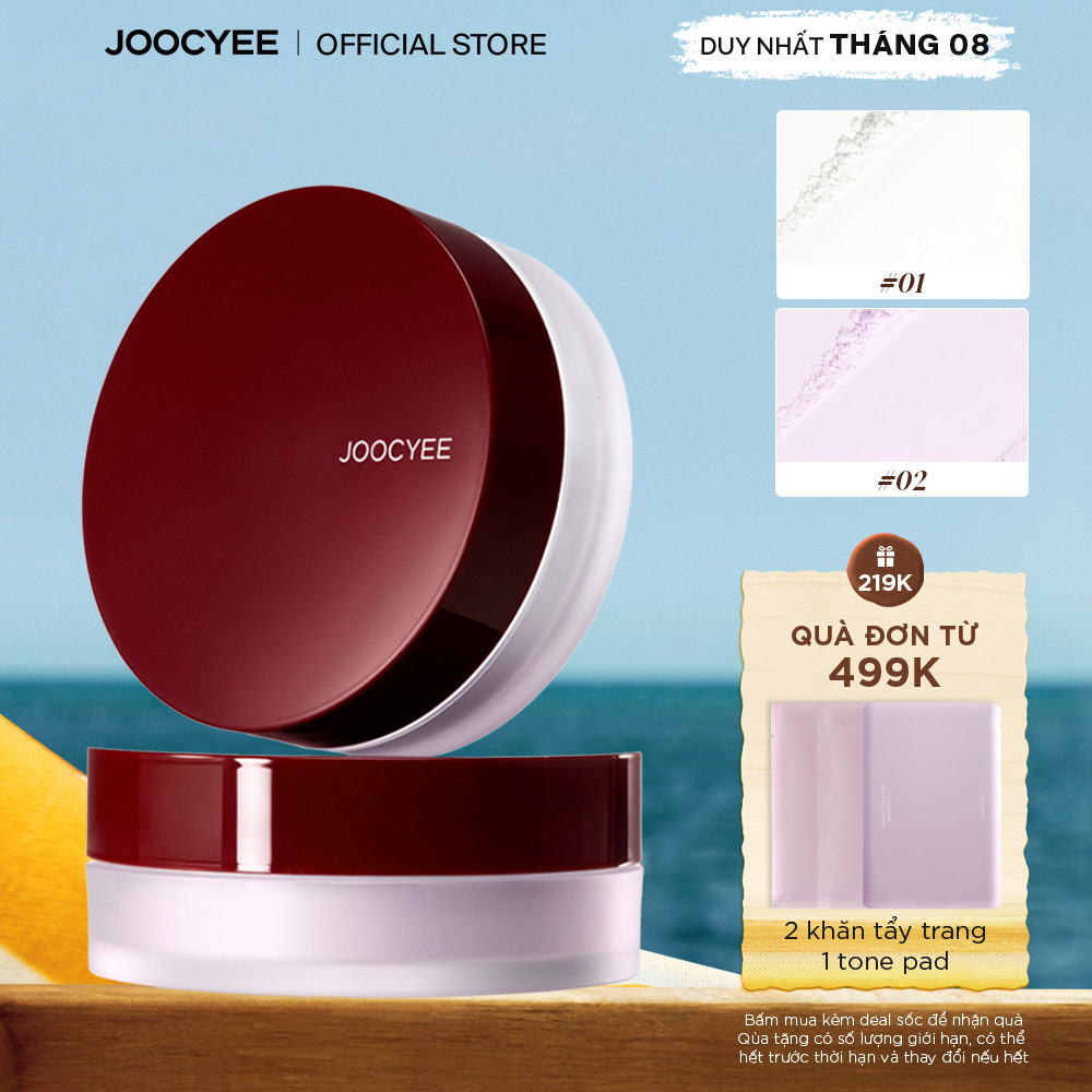 Phấn phủ bột trong suốt JOOCYEE Translucent Blurring Loose Powder màu tự nhiên - Nhẹ và thoải mái
