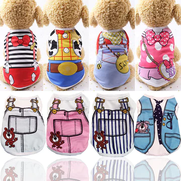 Thú Cưng Mùa Xuân Mùa Hè Quần Áo Mèo Con Áo Chó Mèo Quần Áo Quần Áo Chó Lưới Teddy Bichon Pomeranian Quần Áo Tiếp Liệu