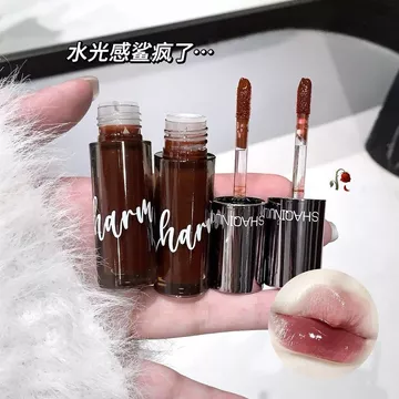 水光感吼吼看!' !镜面唇釉水润丝滑细腻透亮不掉色素颜显白口红Clear And Pure Desired Lip Gloss, Lip Gloss, Moisturizing Mirror Gloss, Student'S Whitening Effect, Fluffy Glass Lip Lipst