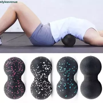 STYLEAVENUE EPP Massage Bóng Massage Tập Thể Dục Mật Độ Cao Bóng Massage Đậu Phộng, Phụ Kiện Thể Dục EPP Yoga Gym Đôi Lacrosse Bóng Lacrosse Bóng Myofascia Thư Giãn Cơ
