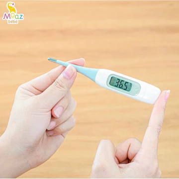 Nhiệt kế điện tử cho bé Moaz Bébé Mb-040, nhiệt kế đo nhiệt kẹp nách màn Led