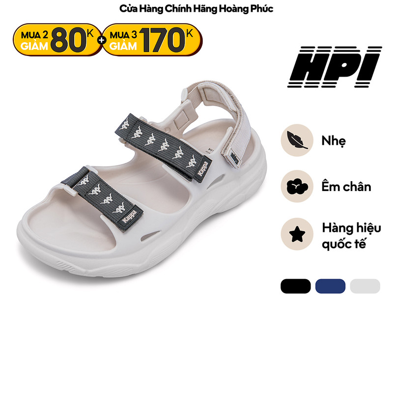 Giày Sandal Unisex KAPPA Quai Vải Mềm Thoáng Mát Đế EVA Nhẹ Êm 332M7FW