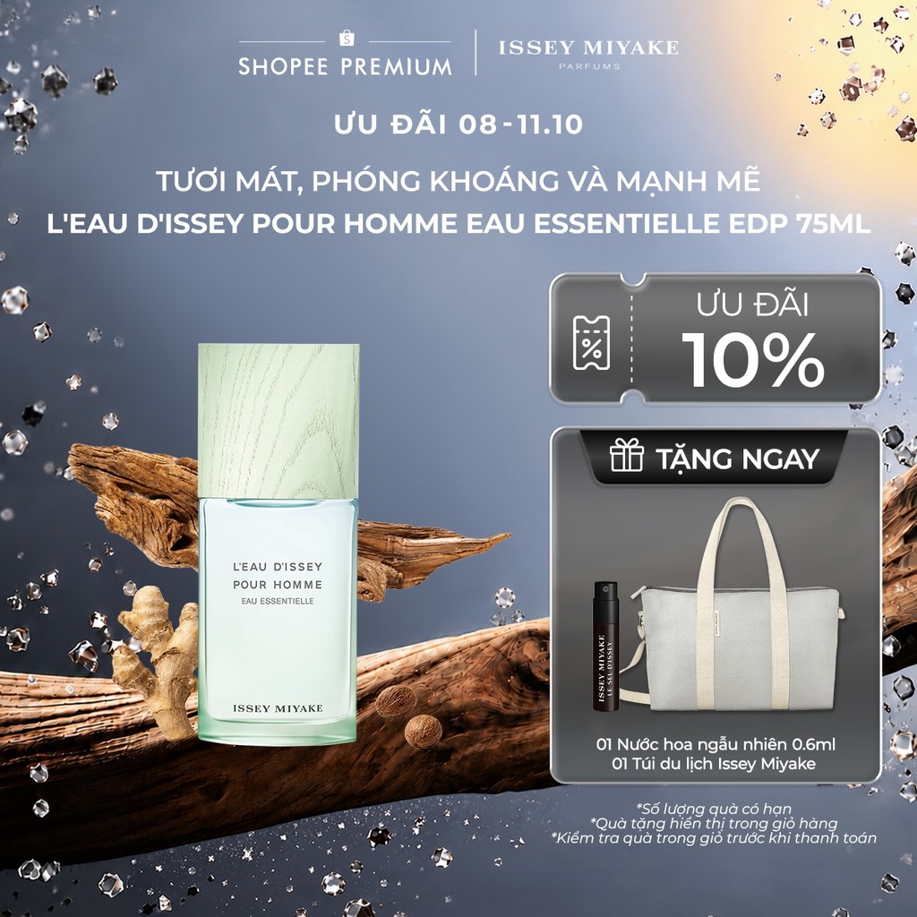 Nước hoa nam Issey Miyake L'Eau d'Issey Pour Homme Eau Essentielle Eau de Parfum 75ml