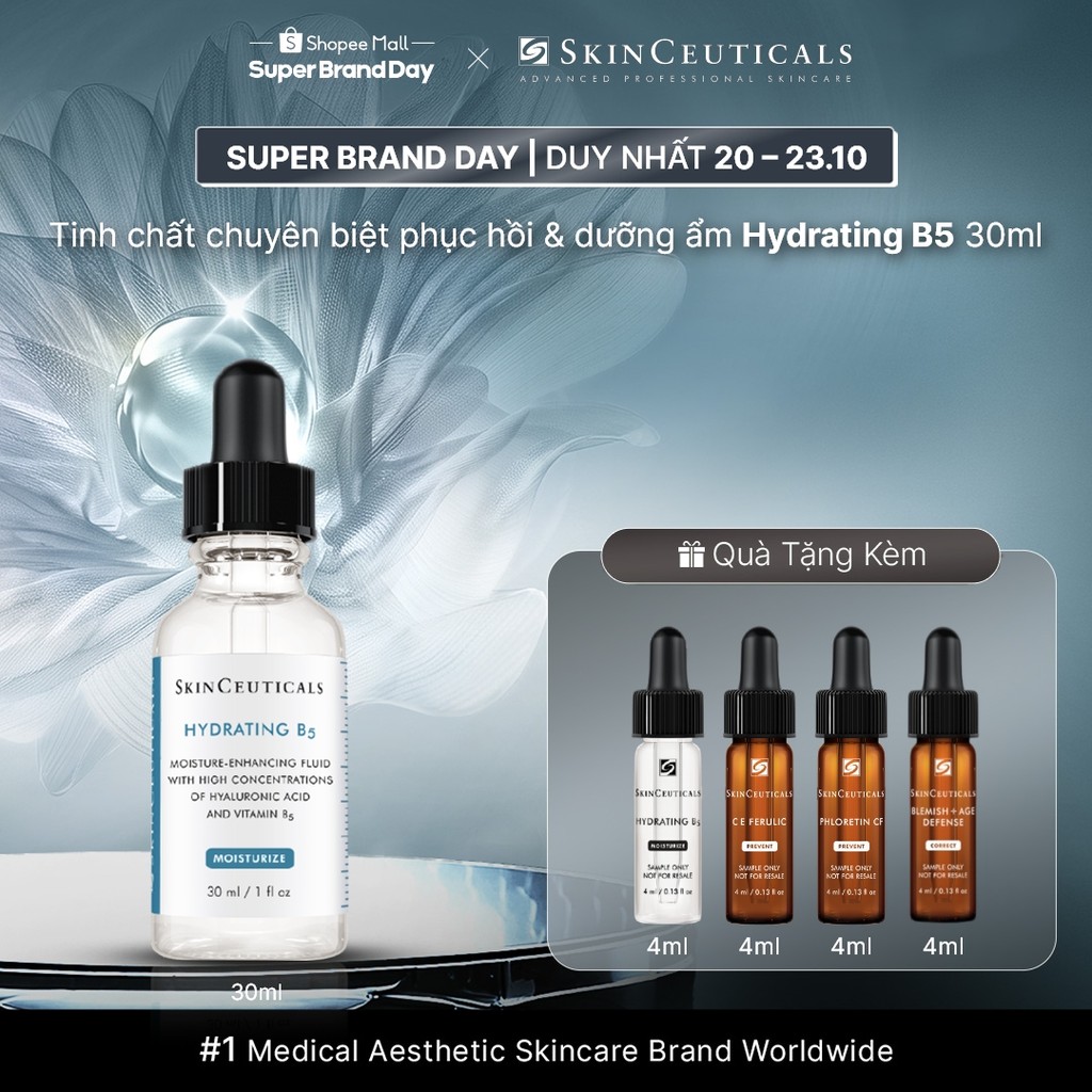 Dưỡng chất cấp ẩm và phục hồi cho mọi loại da Skinceuticals Hydrating B5 30ml