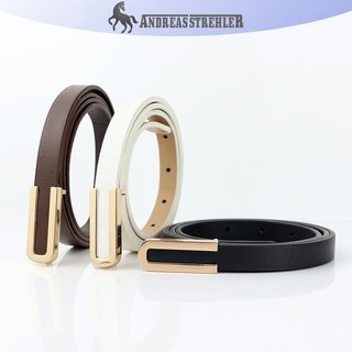 Onetimingfine Nữ Thắt Lưng Tối Giản Khóa Pin Da Mỏng Thắt Lưng Nữ Thắt Lưng Cho Quần Jean Váy Quần VN