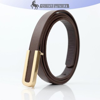 Onetimingfine Nữ Thắt Lưng Tối Giản Khóa Pin Da Mỏng Thắt Lưng Nữ Thắt Lưng Cho Quần Jean Váy Quần VN