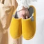 Dép đi sàn gia đình GAVESTO, Dép cotton sọc nữ mùa thu đông thoải mái, Giày cotton ấm áp đế dày mềm chống trượt bền bỉ dành cho nữ và nam giới