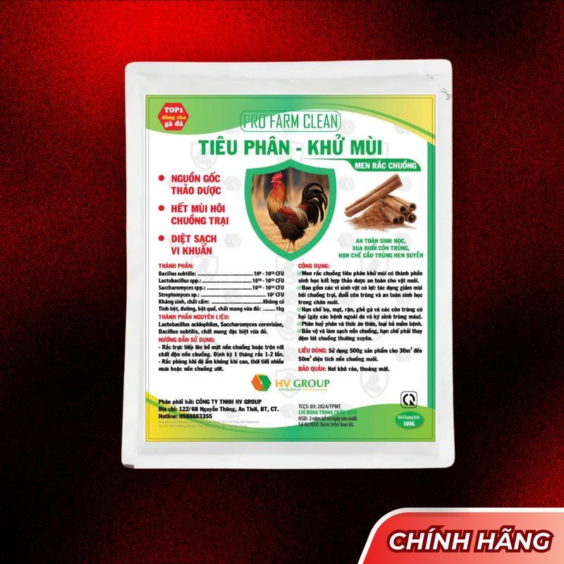 Men Rắc Chuồng Tiêu Phân Khử Mùi Chuồng Trại, Loại Bỏ Mầm Bệnh, Hạn Chế Mạt Rận, An Toàn Cho Gà
