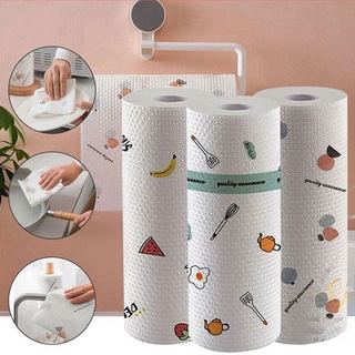 [Combo] Cuộn giấy lau nhà bếp đa năng có thể tái sử dụng nhiều lần - tiện dụng, tiết kiệm