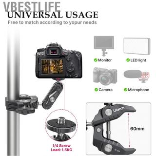 VBESTLIFE Ulanzi R094 Giá đỡ bóng siêu kẹp đa chức năng Hợp kim nhôm đầu bi xoay 360 ° kép với vít 1/4 inch 3/8 ren chịu tải 1,5kg