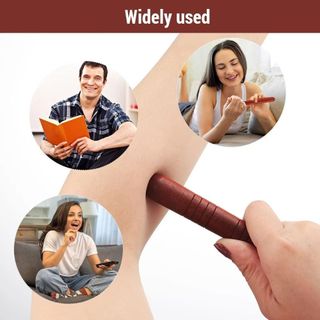 Que massage toàn thân SEYAWSON, Gậy massage huyệt bằng gỗ Mini, Máy mát xa phản xạ chân đầu tròn bền bỉ để giảm mệt mỏi về thể chất