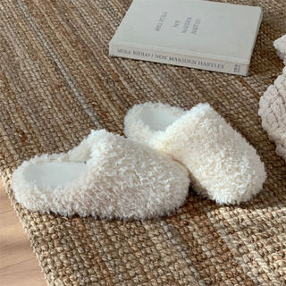XIXITIAO bốt cotton nữ lông xoăn nhỏ mùa đông đơn giản, hỗ trợ vòm chân, ấm áp và thoải mái