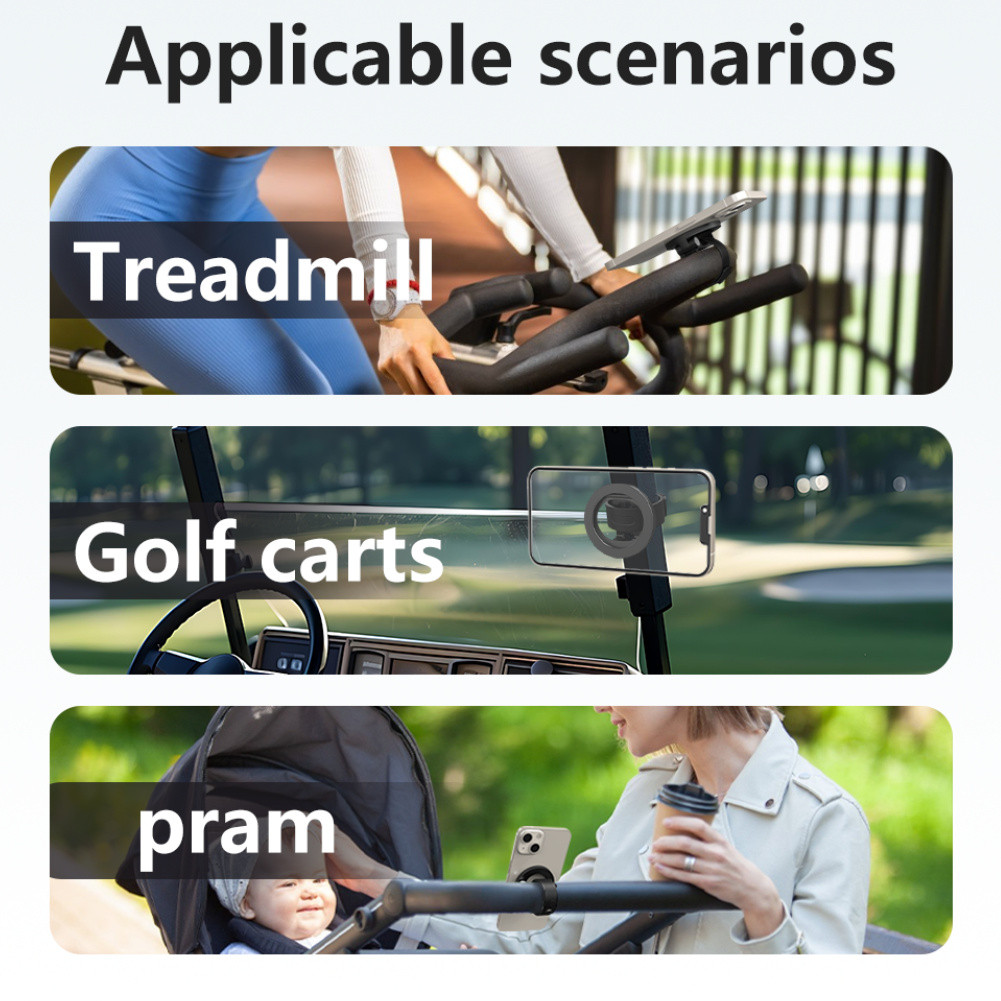 Giá đỡ điện thoại từ tính INOVAGEN có dây đeo linh hoạt bằng silicon, nam châm mạnh mẽ cho xe Golf Pram sử dụng phổ biến