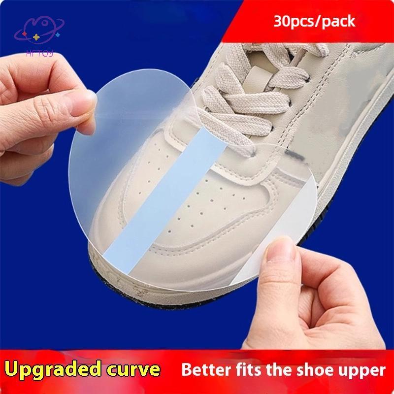 HFTOY 30 / 90 Miếng Dán Đi Mưa Mũi Giày Phim Trong Suốt Loại Bỏ Vết Bẩn Chống Mài Mòn Miếng Dán Giày Chống Thấm Nước ~