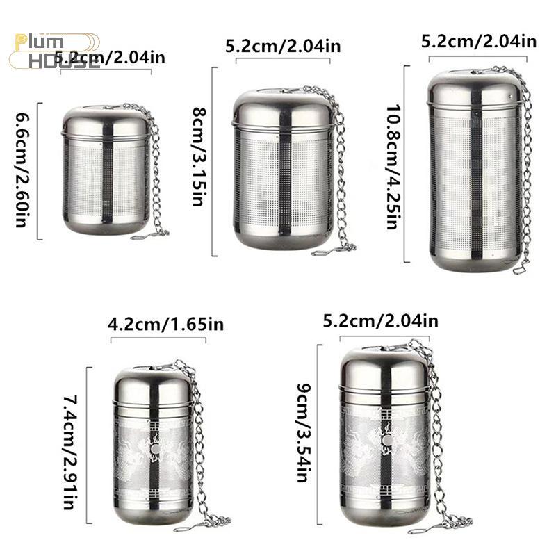 PlumHOUSE lọc trà inox lưới mịn dùng cho ấm trà, lá trà và gia vị, lọc cà phê