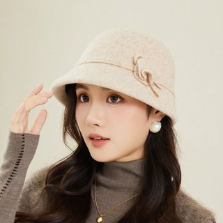 Nữ mũ ngư dân dày giữ ấm, phong cách retro thanh lịch, phù hợp mùa thu đông