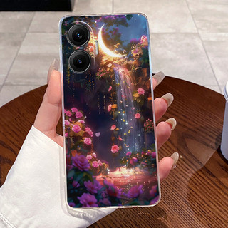 Ốp điện thoại Cho Xiaomi Redmi Turbo 4 Pro / Poco F7 5G Ốp điện thoại Trong Suốt Sang Trọng Dễ Thương Thỏ Tình Yêu Họa Tiết Ngộ nghĩnh Vỏ Silicon TPU Mềm