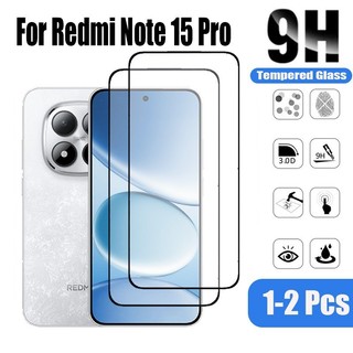 1-2 Chiếc Redmi Note 15 Pro 5G Kính Cường Lực Bảo Vệ Màn Hình Cho Xiaomi Redmi Note 14 13 4G 5G 9D Kính Bảo Vệ Phim