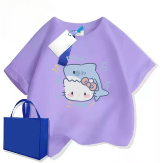 Áo Hello Kitty cho bé gái Kudo form vừa, chất vải cotton thoáng mát, co dãn và thấm mồ hôi