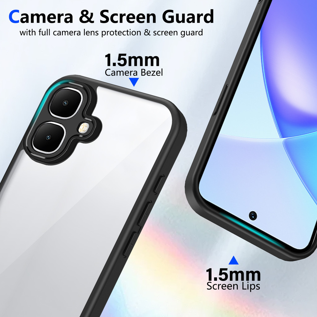 Ốp lưng Infinix Smart 10 Vỏ trong suốt mờ thời trang cho Infinix Smart 10 Vỏ điện thoại