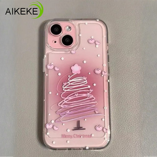 Cây Giáng Sinh Màu Gradient Siêu Mỏng Ốp lưng OPPO Reno 14F 14 13 13F 12 12F 11 11F 10 Pro Plus Pháo Hoa Mặt Sau Mềm Chống Rơi Trong Suốt