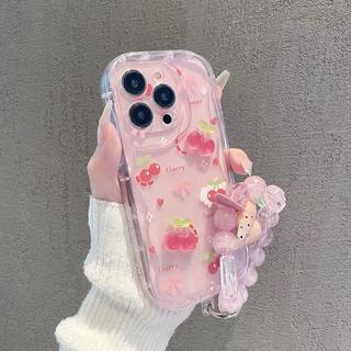 3D Anh Đào Đáng Yêu Cánh Hoa Thỏ Dây Xích Dành Cho Huawei Pura 70 P30 Pro P40 Lite Nova Y91 Y7A 13 10 7i 9 11 7 12 10 SE Y70 Y90 10 Pro 5T Y9S Y9 Prime 2019 Vỏ Điện Thoại TPU