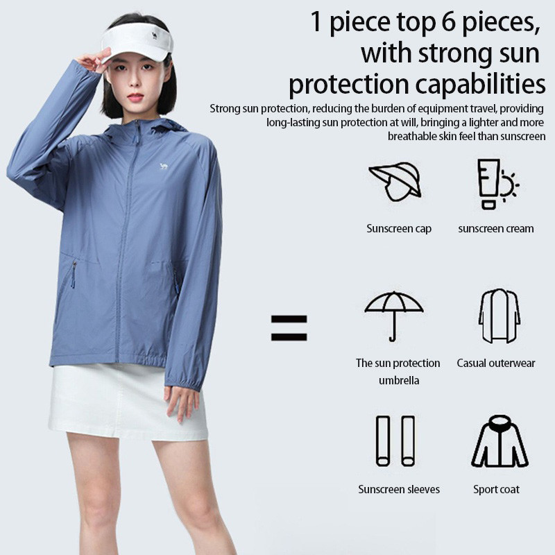 Áo khoác CAMEL CROWN chống nắng và tia UV thoáng khí thời trang mùa hè cho nam và nữ