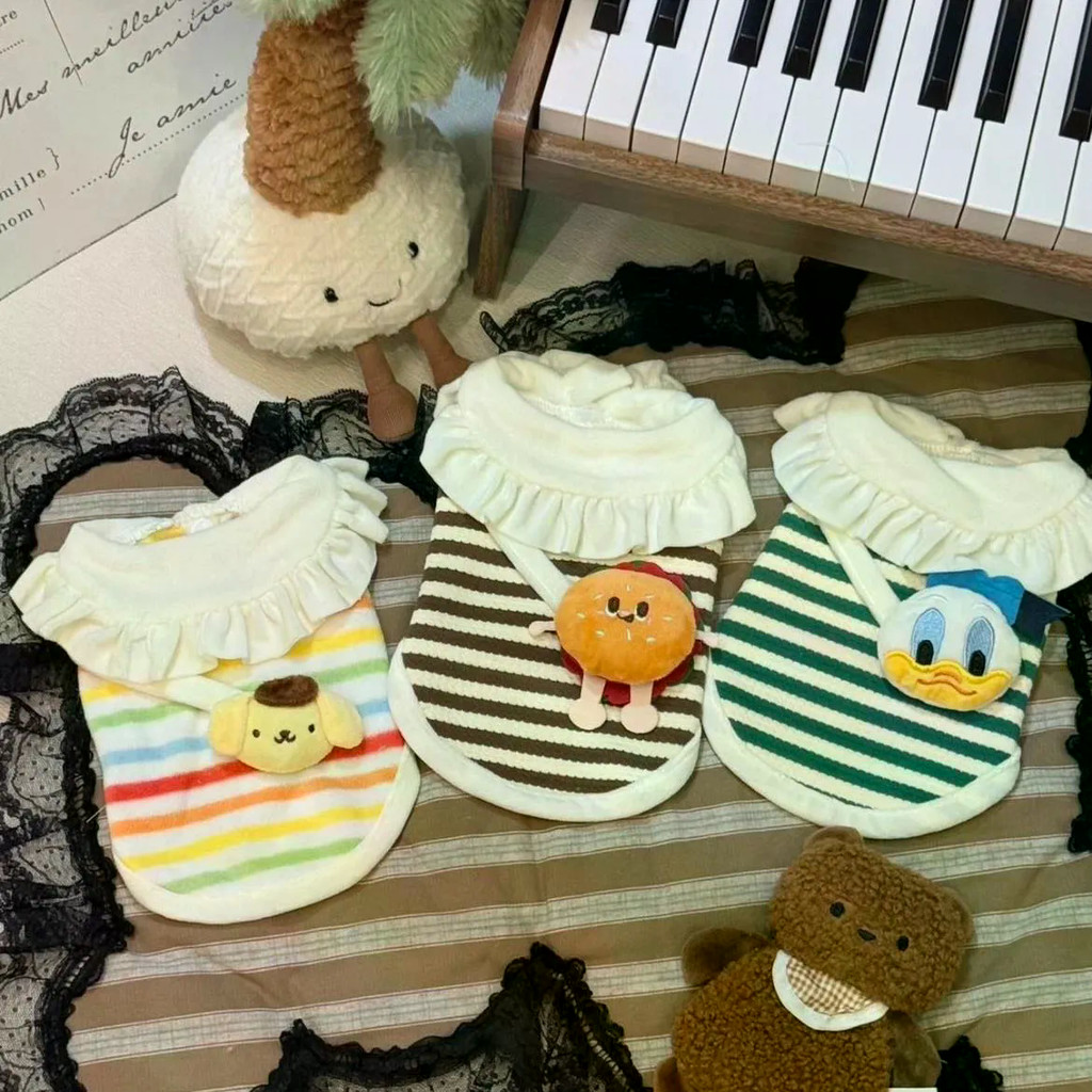 Áo len thú cưng mùa thu đông dày dệt kim Puppy Vest Teddy Bichon Puppy Cat Quần áo
