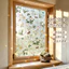 Decal dán kính hoa tĩnh điện che riêng tư không keo dán cửa sổ phòng ngủ phòng tắm nhà bếp phòng khách decor nhà đẹp