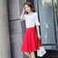 55cm Cao Cấp Lông Tơ Xếp Ly Nửa Đầu Gối Váy Nữ Bên Trong Lót Quần Short Thời Trang Vũ Công Quần Áo Mặc Hàng Ngày Váy Cho Nữ
