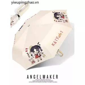 Song Aixue Quạt Ngoại Vi Hai Chiều Dễ Thương Hoạt Hình Ô Ô Ô Tự Động Mưa Hoặc Mưa Dual-U