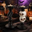FUJIOU Halloween Skull Candlestick, Sáng Tạo Nhựa Thủ Công Đầu Lâu Nến, Ngộ nghĩnh Thực Tế Chân Nến Độc Đáo Trang Trí Halloween Lễ Hội Ma