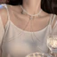 Dây chuyền tua rua nhiều lớp WEETW, Vòng cổ đeo vai có viền dài pha lê, Dây chuyền lưng khí chất Dây chuyền xương đòn sang trọng Trang sức Trang trí tiệc thời trang