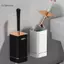 GCDHome Silicone Bàn Chải Vệ Sinh Bộ Tay Cầm Dài Không Khoan Treo Tường Qui Khô Rò Rỉ Cho Phòng Tắm Vệ Sinh Sâu Bền Đa Năng Sử Dụng HOT