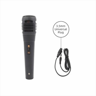 Mic Vocal NETDWELL, Micrô năng động màu đen có dây, Ống giọng nói 3,5 / 6,35mm chuyên nghiệp Ghi âm Karaoke tích hợp