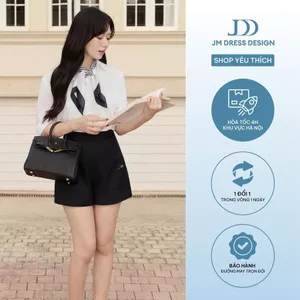 Áo Sơ Mi Linen Dáng Suông Vừa 2S02.2602. Áo Sơ Mi Trắng Nữ Thanh Lịch Form Suông Tiểu Thư Công Sở Cao Cấp Thiêt Kế By JM