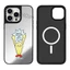 Từ Tính Người Nhỏ Cầm Gương Dâu Cứng Ốp Lưng Điện Thoại IPhone 15 14 13 12 11 17 Pro Max 17 Air 16 Plus Vỏ Chống Sốc