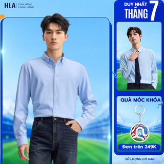 [HỎA TỐC 4H] Áo Sơ Mi Nam HLA Dài Tay Công Sở Cao Cấp - Mềm Mịn, Thoáng Mát, Dễ Ủi, Form Dáng Lịch Lãm