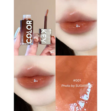Colorkey Kolaqi Son Bóng Đuổi Bóng Son g01 Son Môi Khỏa Thân g02 Gương Nước Bóng Thủy Tinh Môi g12 Nữ