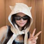 Mũ Ngư Dân Tai Mèo Dễ Thương - Hood Mỏng Bảo Vệ Tai, Chống Nắng Nhanh Khô