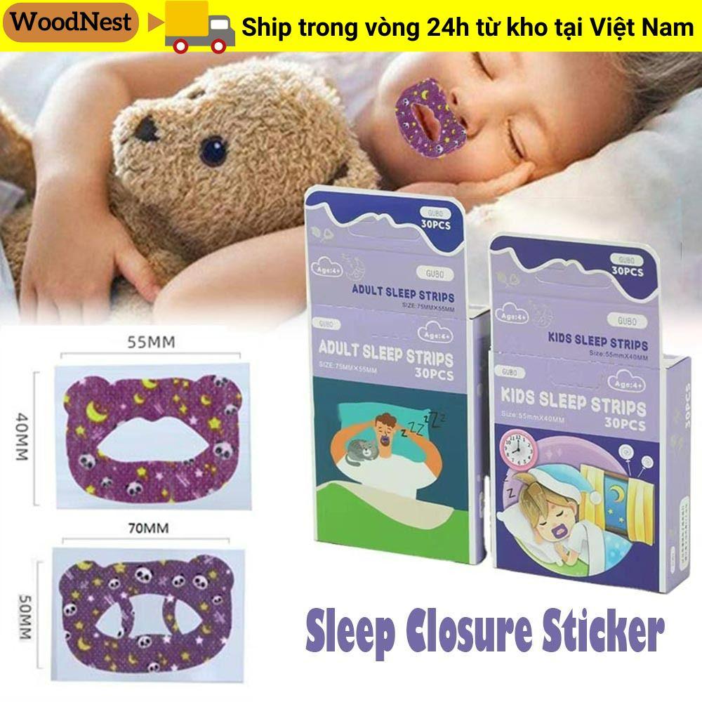 WOODNEST 30 Miếng Dán Thở Miệng, Vải Không Dệt Hỗ Trợ Giấc Ngủ Băng Đóng Miệng, Thoáng Khí Dừng Ngáy Chăm Sóc Sức Khỏe Chống Ngáy Dán Cô Gái