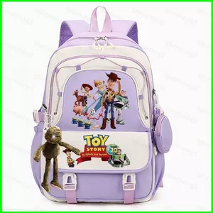 HT3 Toy Story 5 Ba lô dành cho học sinh Công suất lớn In nhẹ Dễ thương Buzz Lightyear Túi đi học TH3
