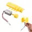 Máy phát điện tuabin gió Mini DIY Kit Chất liệu an toàn Động cơ LED des F5 có thể tháo rời cho trẻ em từ 8 tuổi trở lên Thí nghiệm khoa học