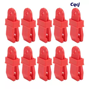 CQCJ 20 Chiếc Kẹp Bạt, Kẹp Bạt Phủ Màu Đỏ PP, Bền Chịu Lực Chống Gió Lều Kẹp Biểu Ngữ