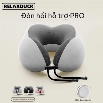 Gối chữ U, gối kê cổ du lịch, gối tựa đầu bằng mút nhớt, kê cổ chữ U, hỗ trợ cổ, bảo vệ cổ, ngủ trưa văn phòng.